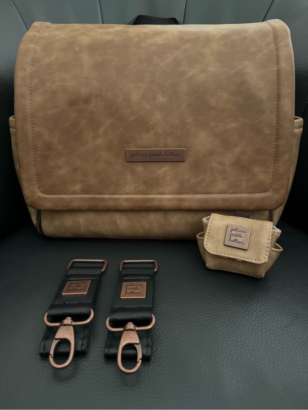 Petunia Pickle Bottom Boxy Backpack Diaper Bag - Brioche